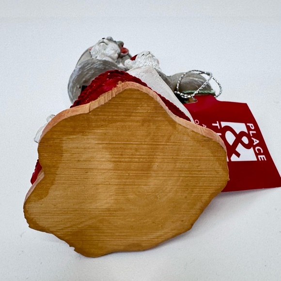 Cat Tower Christmas Tree Ornament 3 Gray & White Sleeping Colored Bulb Tiered - Picture 8 of 13